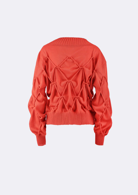 Ramune Piekautaite | Jumper with stripes red