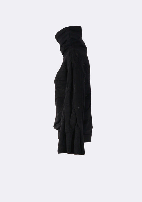 Ramune Piekautaite | Turtleneck with wide sleeves black