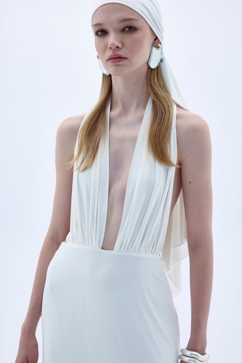 Nazli Ceren | Ines Jarse Elbise Beyaz