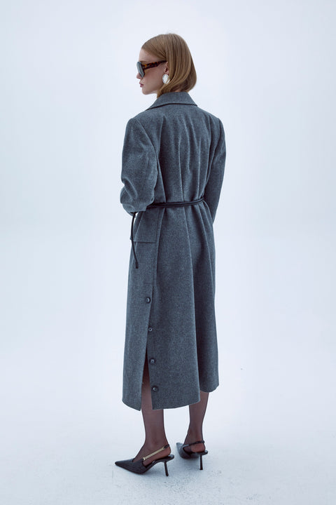 Nazli Ceren | Isha Long Coat grey