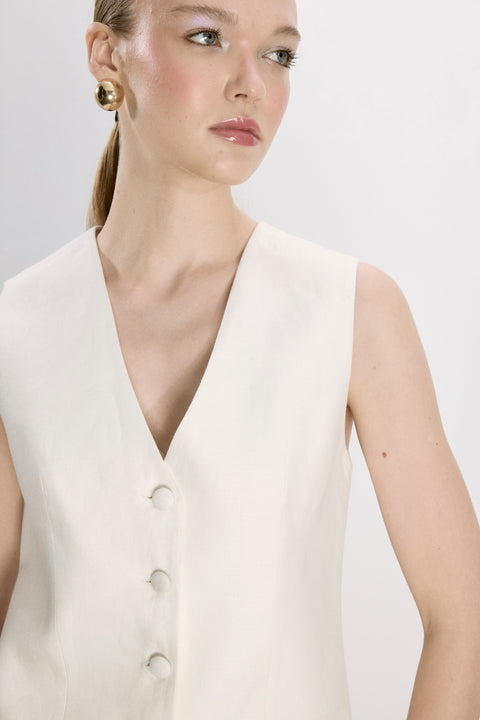 Nazli Ceren | Brita Linen Vest
