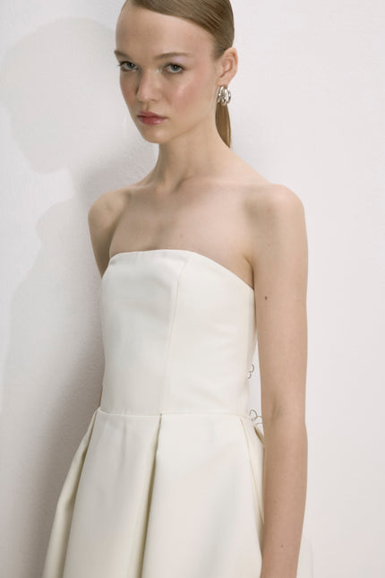 Nazli Ceren | Lola Midi Dress in Vanilla Ice