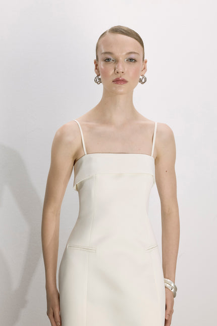 Nazli Ceren | Gaia Long Dress in Vanilla Ice