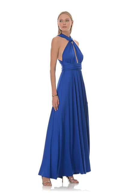 Five p.m. | Sukienka maxi Maldives niebieska