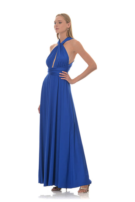 Five p.m. | Sukienka maxi Maldives niebieska