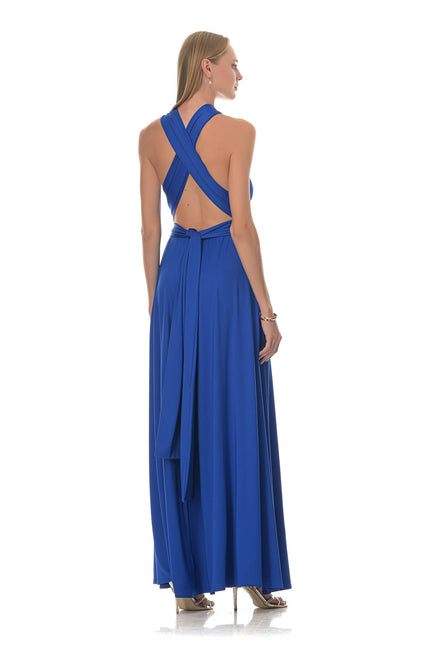 Five p.m. | Sukienka maxi Maldives niebieska
