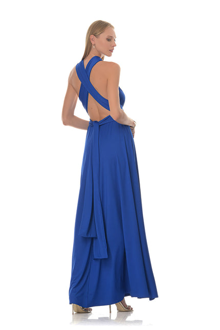 Five p.m. | Sukienka maxi Maldives niebieska