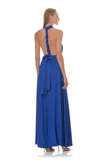 Five p.m. | Sukienka maxi Maldives niebieska