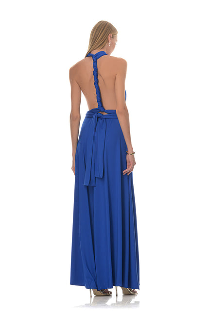 Five p.m. | Sukienka maxi Maldives niebieska
