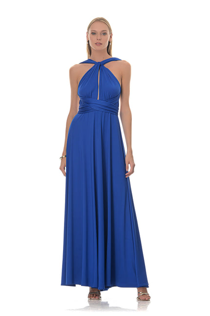 Five p.m. | Sukienka maxi Maldives niebieska