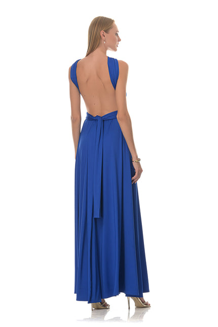 Five p.m. | Sukienka maxi Maldives niebieska