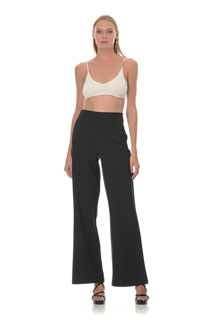 Five p.m. | Luminous Wide Leg Trousers Black