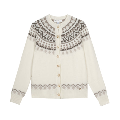 Bel Cashmere | Kardigan Kaia biały