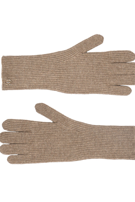 Bel Cashmere | Guantes de hombre canalé tostados