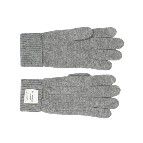Bel Cashmere | Guantes de hombre doble puño gris