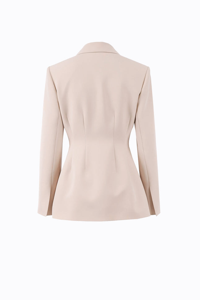 Ramune Piekautaite I SINGLE BREASTED WAIST FITTED POWDER