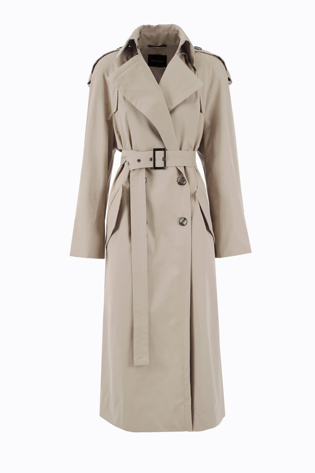 Ramune Piekautaite I BELTED TRENCH COAT SAND
