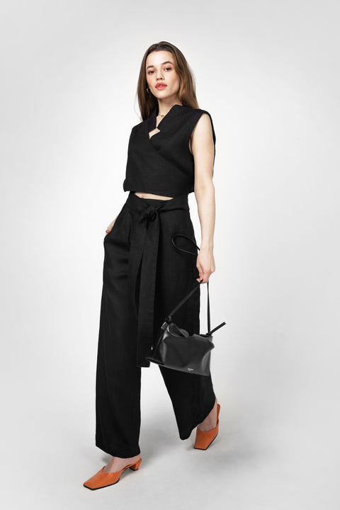 PBG studio | Wide Leg Linen Trousers