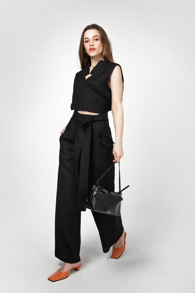 PBG studio | Wide Leg Linen Trousers