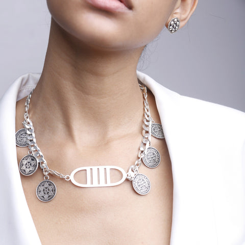 Yelli Jewels | Tribal Coins Chain Necklace