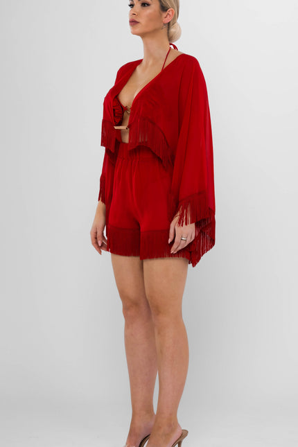 Antoninias | Resita Cover Up Set czerwony