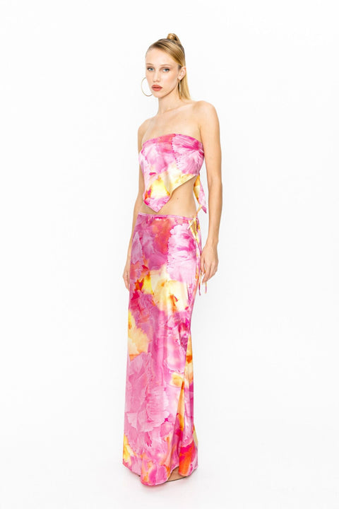 Say no more I Gia Satin Set Floral