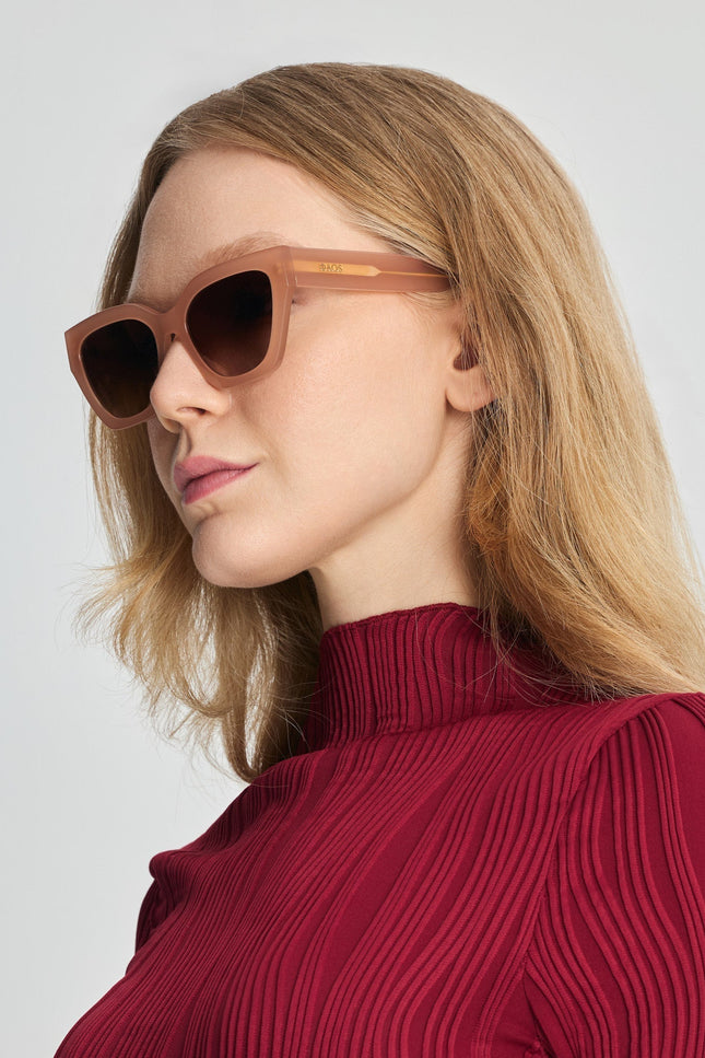 Faos Concept I SKYROS IN AMBROSIA CLAY WITH SUNSET PURPLE LENSES