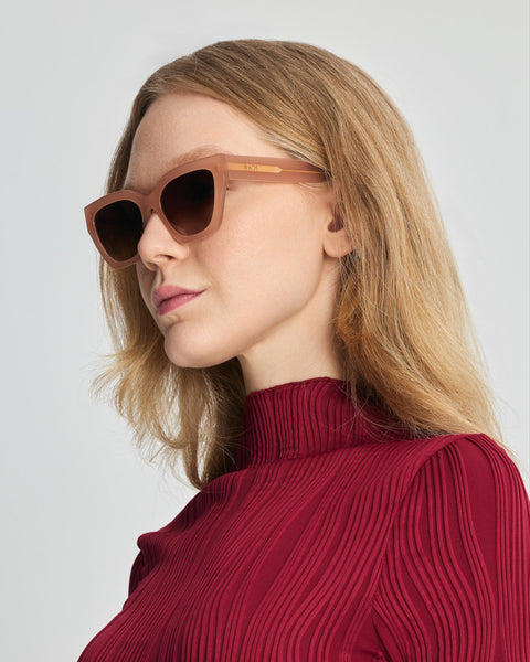 Faos Concept I SKYROS IN AMBROSIA CLAY WITH SUNSET PURPLE LENSES