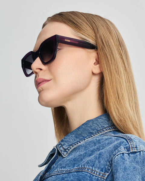 Faos Concept I SKYROS IN CRYSTAL PURPLE WITH SUNSET GREY LENSES