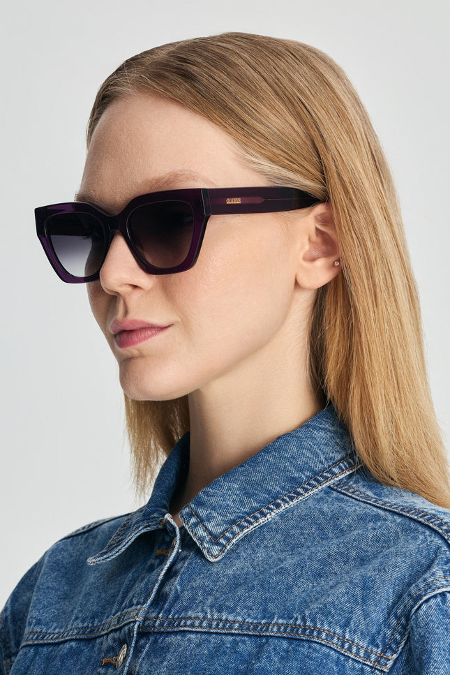 Faos Concept I SKYROS IN CRYSTAL PURPLE WITH SUNSET GREY LENSES