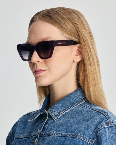 Faos Concept I SKYROS IN CRYSTAL PURPLE WITH SUNSET GREY LENSES
