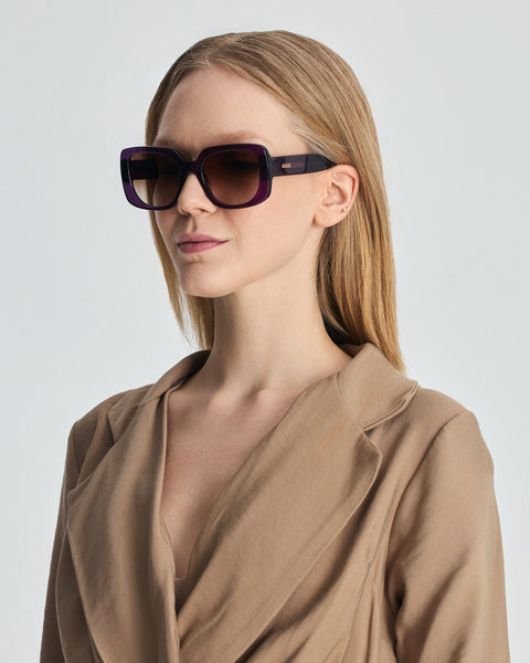 Faos Concept I RHODES IN EREVOS BLACK WITH PURPLE GRADIENT LENSES