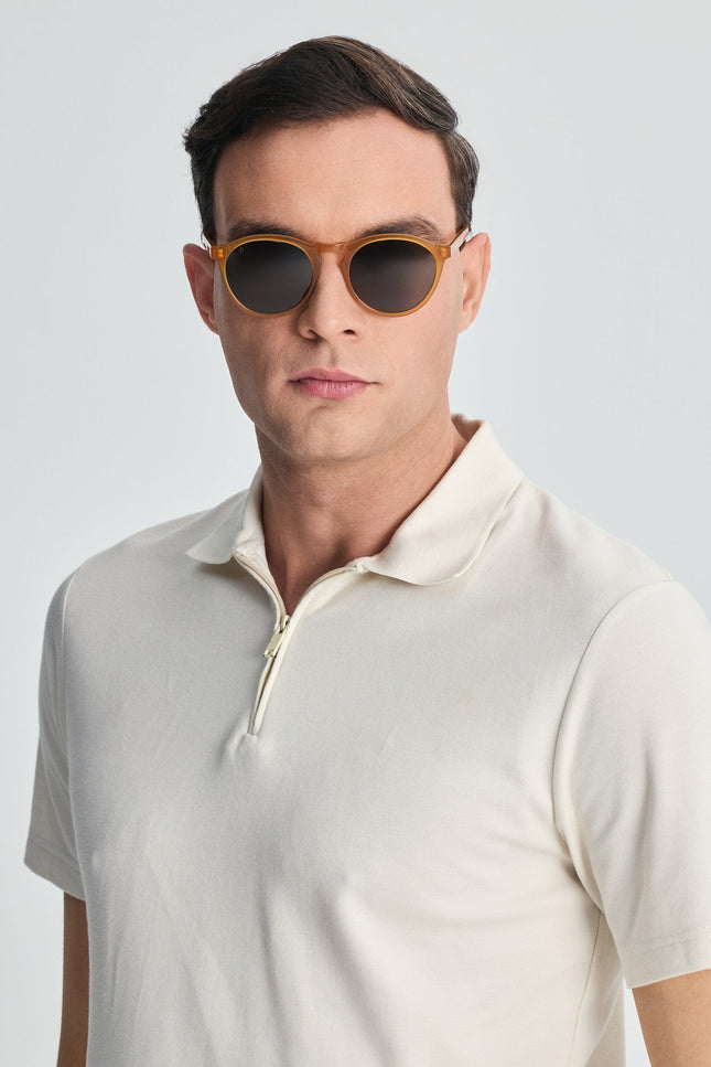 Faos Concept I TINOS IN ELECTRUM AMBER WITH ALGAE GREEN LENSES