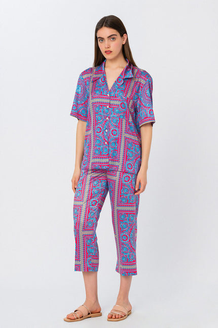 Elizabeth LaGre | Amelie - Print Cropped Pants