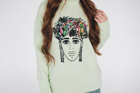 RADADA | Bluza z kapturem Flower Girl