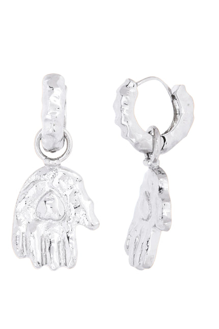 Arvino | Heart in Hand Earrings Silver