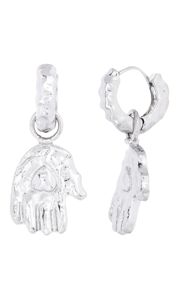 Arvino | Heart in Hand Earrings Silver