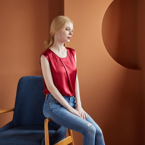 Soft Strokes Silk | Bluzka bez rękawów Denna