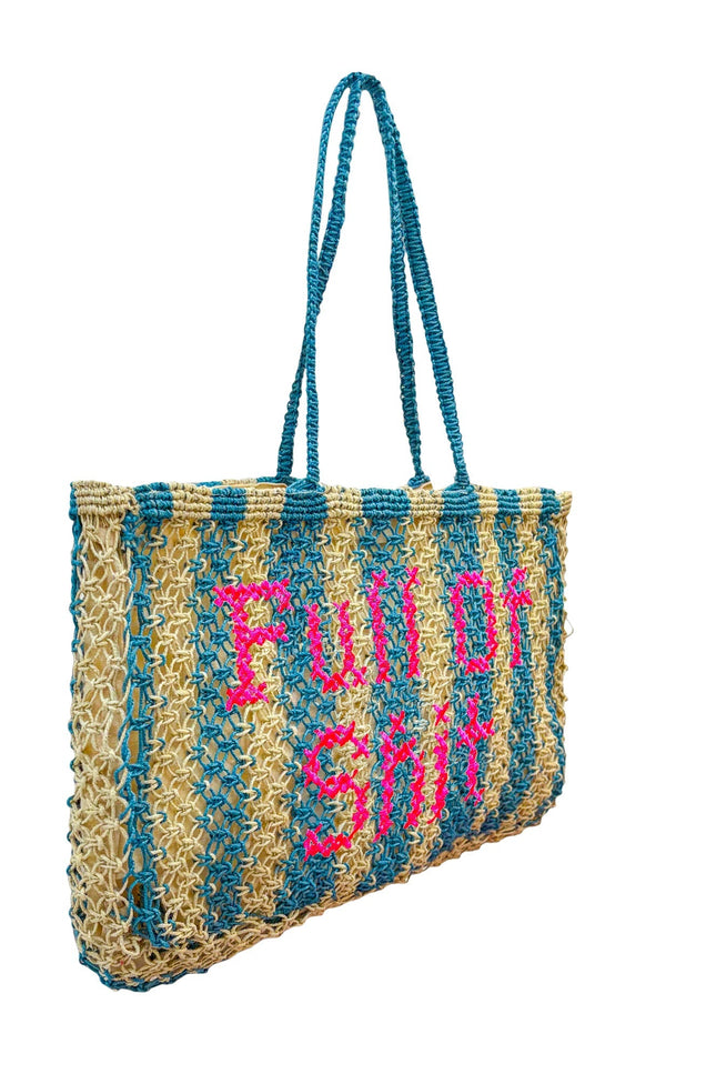 Lilly Loves | Full Of Shit Pink Jute Bag