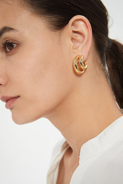 Miss Cecilia | Double Hoop Earrings