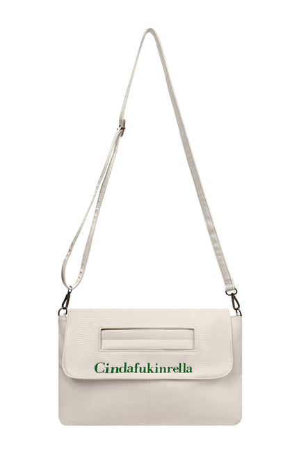 Lilly Loves | Cinderfuckinrella White Clutch Bag