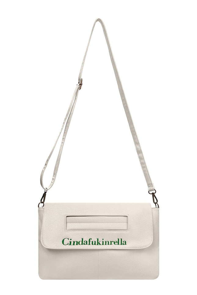 Lilly Loves | Cinderfuckinrella White Clutch Bag
