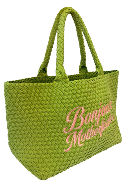 Lilly Loves | Green Bonjour Motherfucker Green Handbag