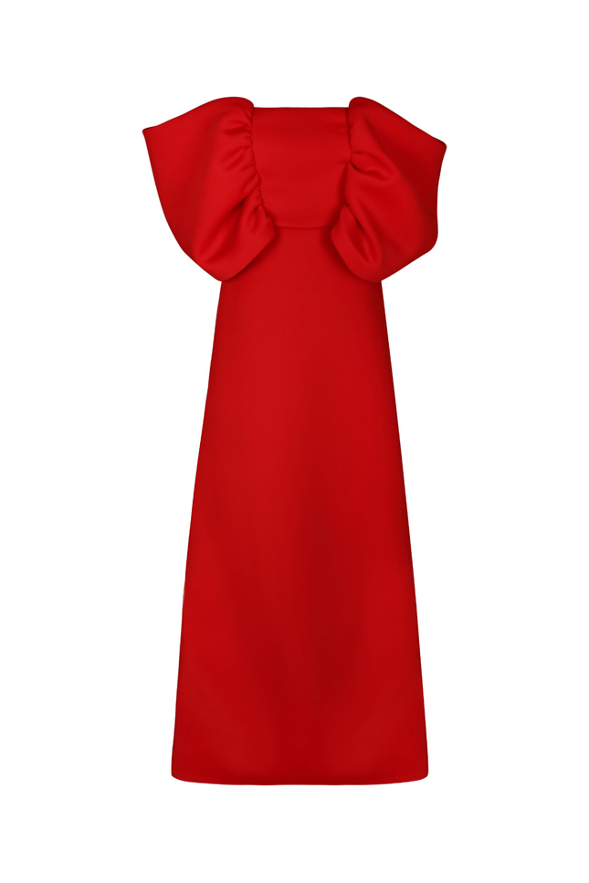 Ashley Stambouli | Half Bow Evening dress