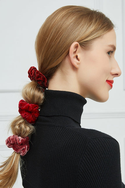 Soft Strokes Silk | Velvet Handmade Mini Lipstick Hair Band
