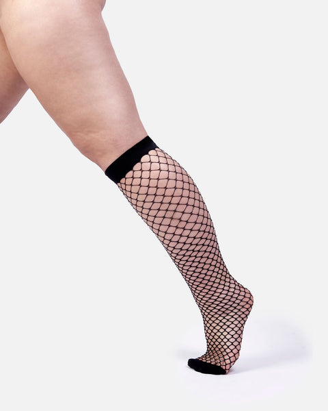Hēdoïne | The Untamed Bio Fishnet Knee Highs
