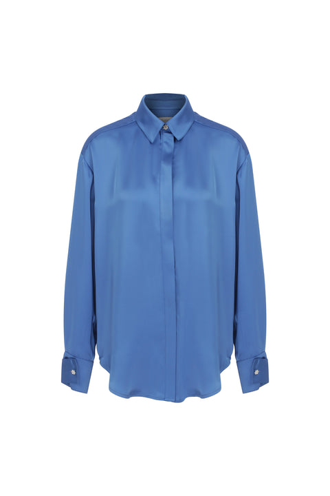 Nazli Ceren | Koszula Ravenna niebieska