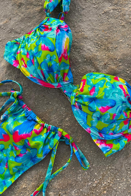 Say no more I Gaia Push Up Ruched Bikini