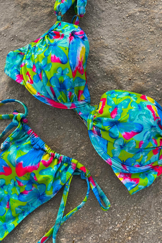 Say no more I Gaia Push Up Ruched Bikini