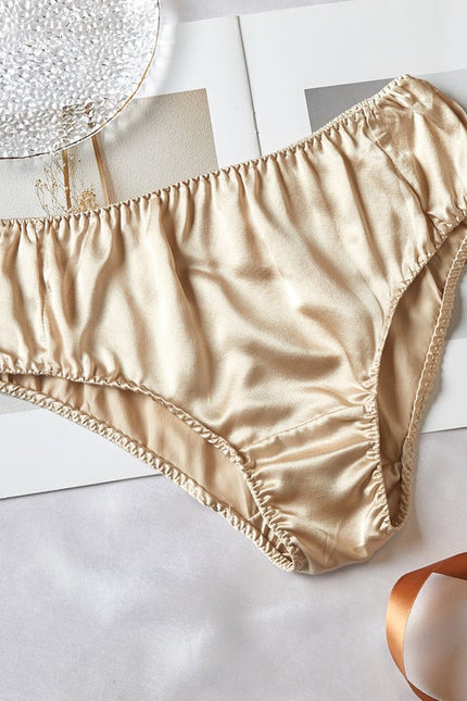 Soft Strokes Silk | Beige Float Bikini Panties